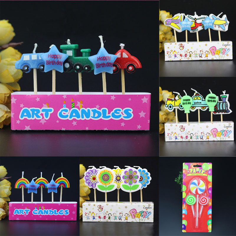 Decoración del hogar, dibujo para manualidades, velas para decoración de tartas, vela de seguridad para fiestas infantiles, festivales de llamas, vela de cumpleaños, para chico