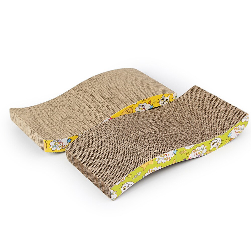 Interactieve Speelgoed Kat Krassen Golfkarton Slijpen Klauw Plaat Kattenkruid Papier Pad Voor Kat Scratchers Katten Speelgoed Schraper Mat 44