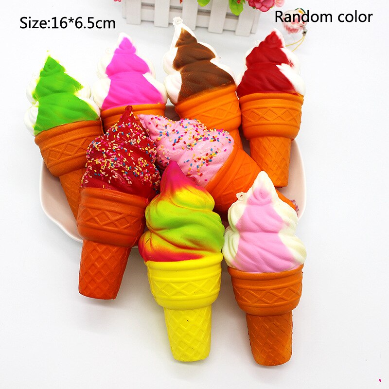 Jumbo squeeze squishy eenhoorn langzaam rijzende antistress melkkat hamburger squishy speelgoed squishies antistress kinderen: Ijsje