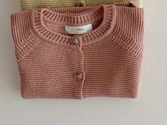 2020 del bambino di autunno maglione dolce di colore infantile delle ragazze maglieria breve bambino dei ragazzi maglioni: red / 100CM