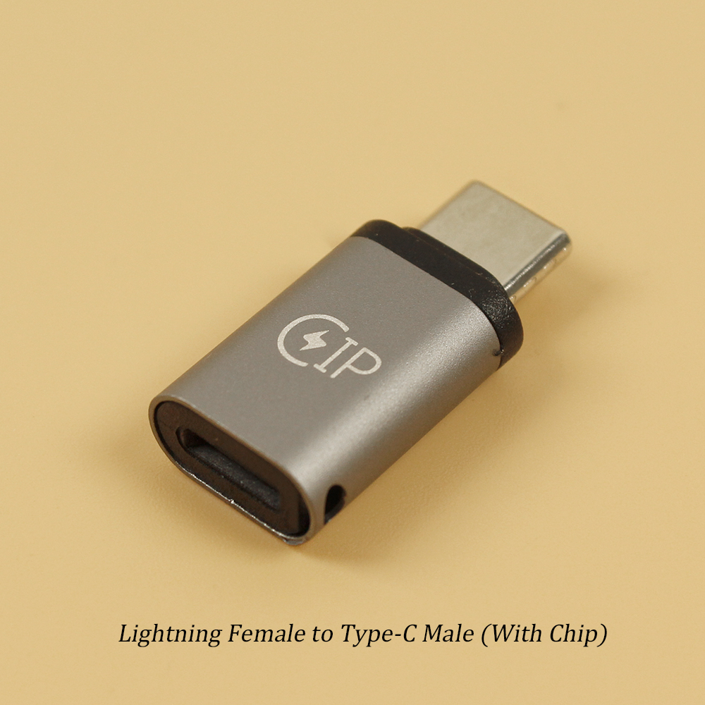 1PC Buchse zu Typ C Stecker Kabel Adapter Schnell Ladung Adapter Multifunktion kabel konverter für iPhone Typ C iOS Adapter: Braun