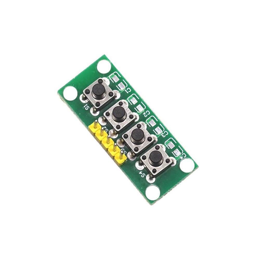 2PCS 4x4 Keypad Matrix Keyboard Module 5Pin For Arduino DIY – 1x4 Button Array Breadboard Compatible