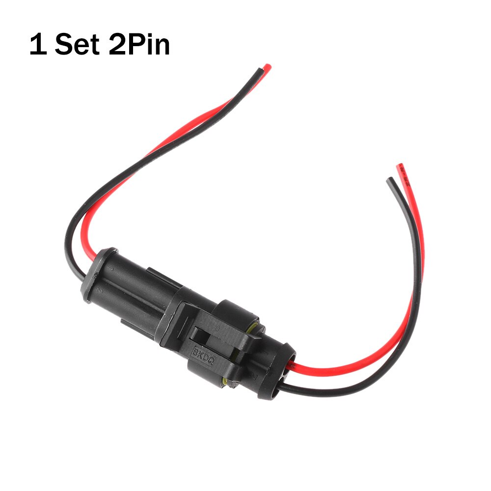 Connecteur électrique de voiture étanche HID, 1/2/3/4/5/6 broches, prise avec câble électrique, faisceau de câbles pour camion et automobile: 2Pin