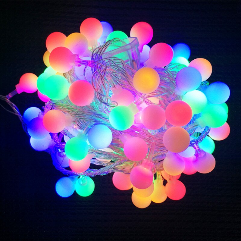 8 lägen led boll stränglampa 5v dc usb power utomhus jul trädgårdsfest dekor ljus string lampa vattentät batteridriven