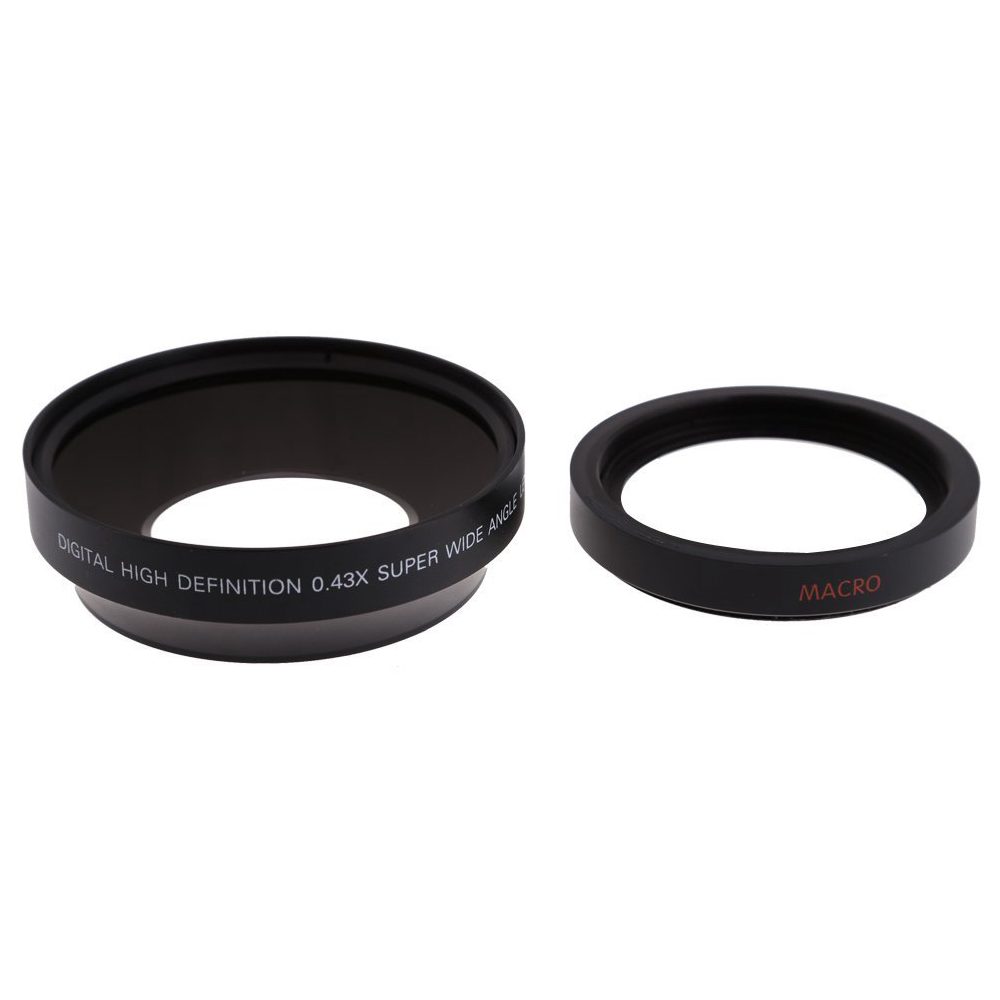 67mm Digital High Definition 0.43*SuPer Wide Angle Lens With Macro Japan Optics for Canon Rebel T5i T4i T3i 18-135mm 17-85mm