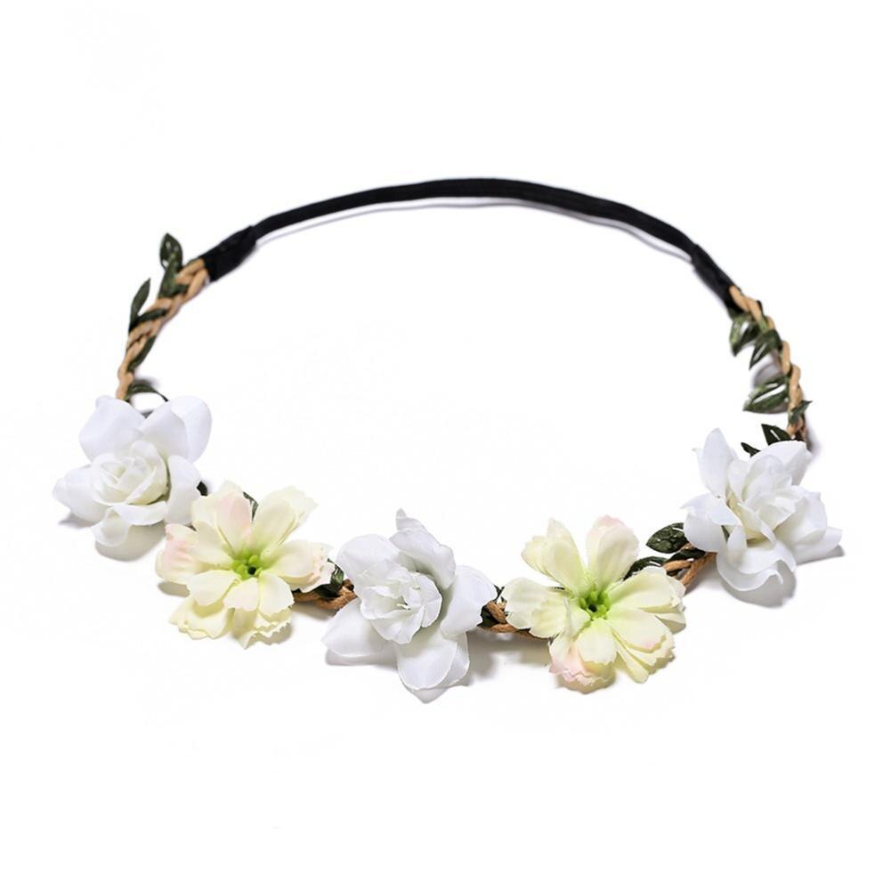 2022 Garland Headdress Flower Crowns Beach Wedding Accessories Floral Wreaths Girl Hair Flower Headband Garland N4E4
