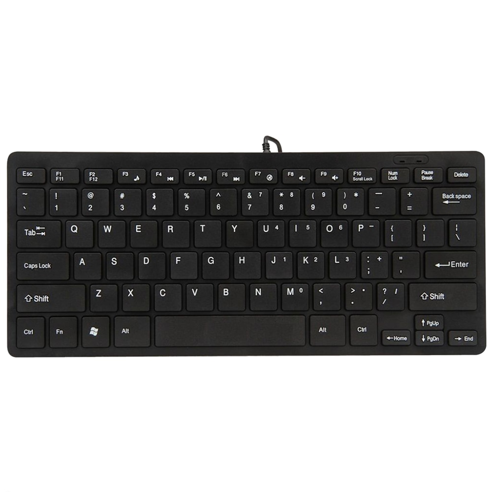 Wire Keyboard Ultra-Thin Quiet Small Size 78 Keys Mini Multimedia Usb Keyboard For Laptop Pc