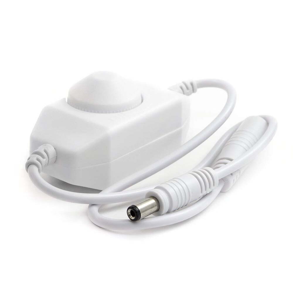 Berøringsled lysdæmper kontakt lysstyrke juster controller til 3528 5050 5730 5630 enkelt farve lys  dc 12v 24v sort/hvid