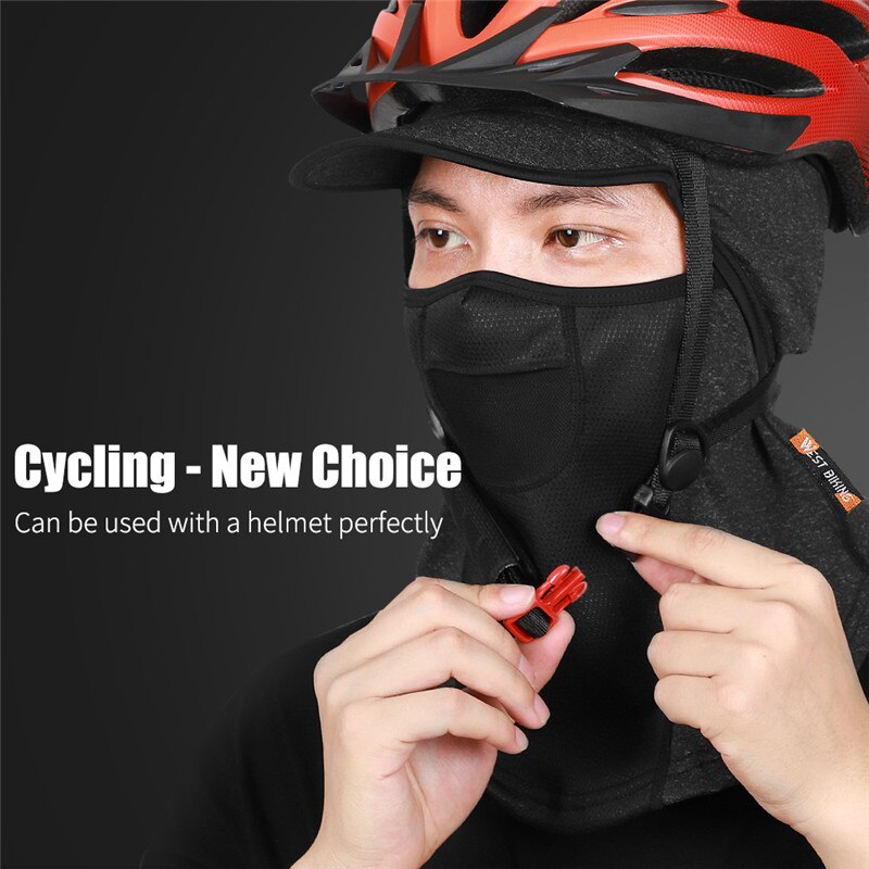WEST BIKING Winter Sport Cycling Cap Bike Full Face Cover Neck Warmer Men Women Scarf Ski Bicycle Motocycle Fleece Head Cap Hat