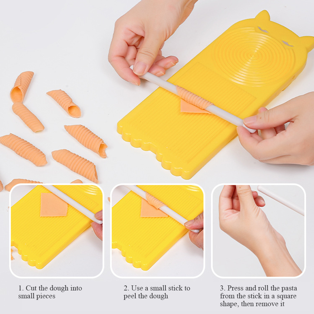Multifunksjonelt spaghettibrett gjør-det-selv gnocchi makaronibrett nudelverktøy nudelform kjøkken bakverk-dings