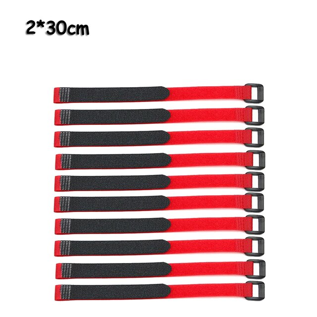 10 PC 2*50cm Reusable Fastening Bike Tie Nylon Hook &amp; Loop Durable Multil Purpose Self-adhesive Strap Cable Ties: Type2 A1