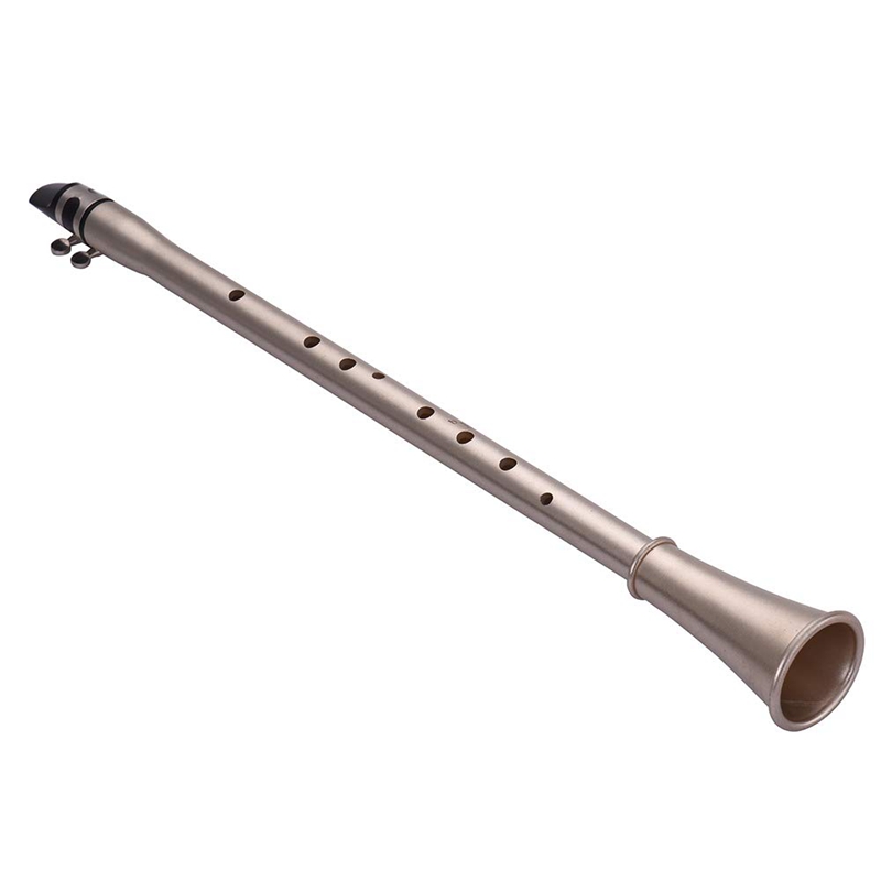 Mini Simple Clarinet Sax Compact Clarinet-Saxophone ABS Material Musical Wind Instrument for Beginners with Carry Bag