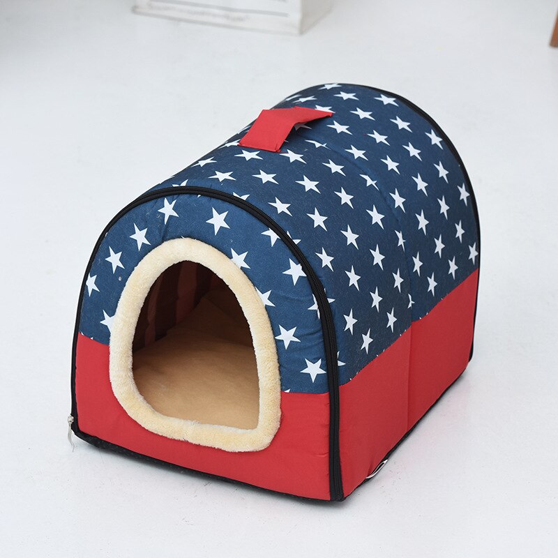 Cama de cachorro de inverno quente canil para animais de estimação ninho de cachorro gato saco de dormir cama para casa de cachorro para gatos