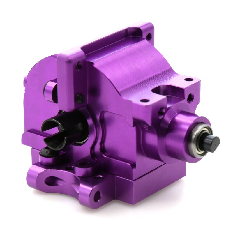 HSP Petrol Car Oil Truck Front Rear Universal Gearbox Differential Set 06064 for 1/10 HSP 94122 94188 94109 94110 94155 94166: metal purple