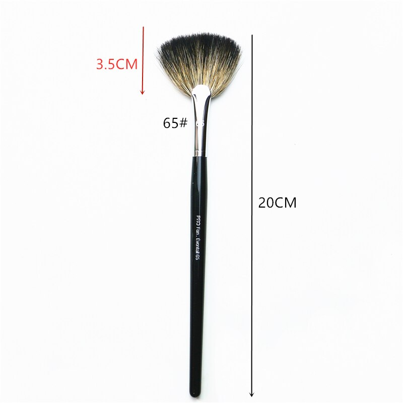 65#  pro fan børste makeup børster pudder highlighter fan børste ansigt makeup indstilling pudder børste kosmetisk børste værktøj: Default Title