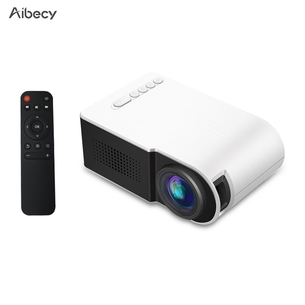 Aibecy YG210 Mini Led Projector 1080P Ondersteund 600 Lumen Draagbare Multimedia Home Cinema Theater Video Projector Speler