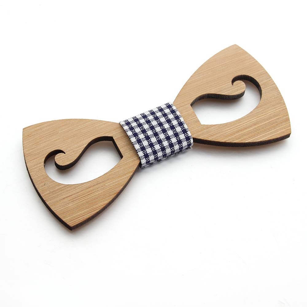 Conjunto de pajarita de madera para niños, de bigote para Familia, mariposa, satén, PARA CENA y boda