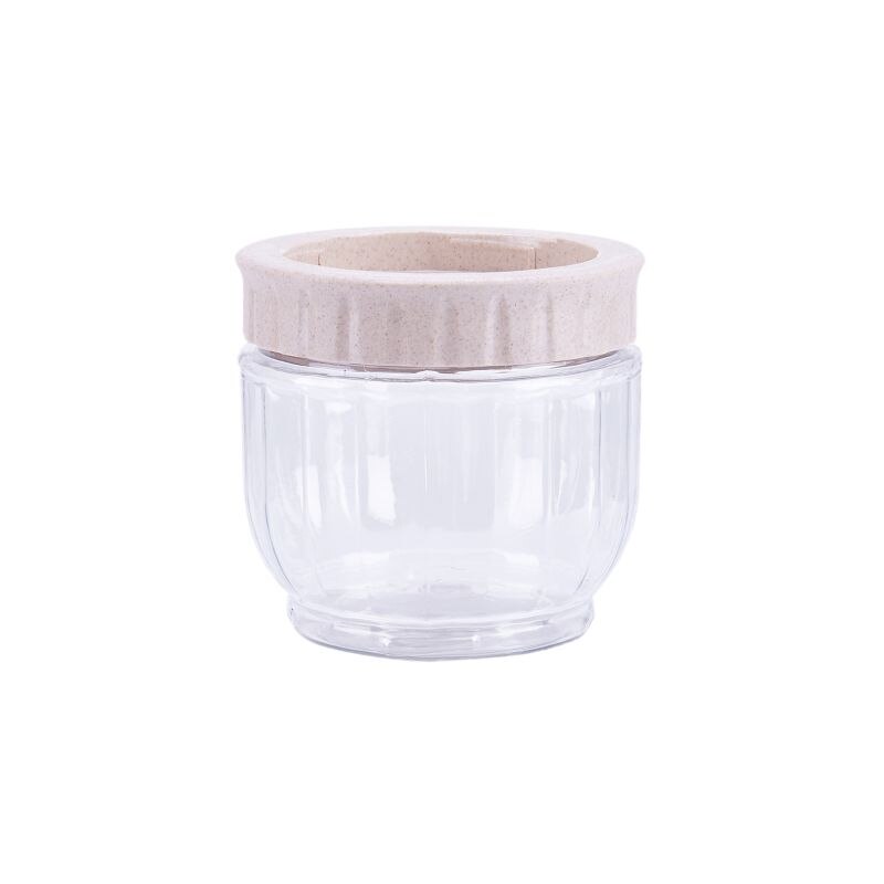 Keuken transparante voedselcontainer met deksels afsluitbare pot granen bonen rijst afgesloten plastic melkpoederpot  n58c: Bg-s -500ml