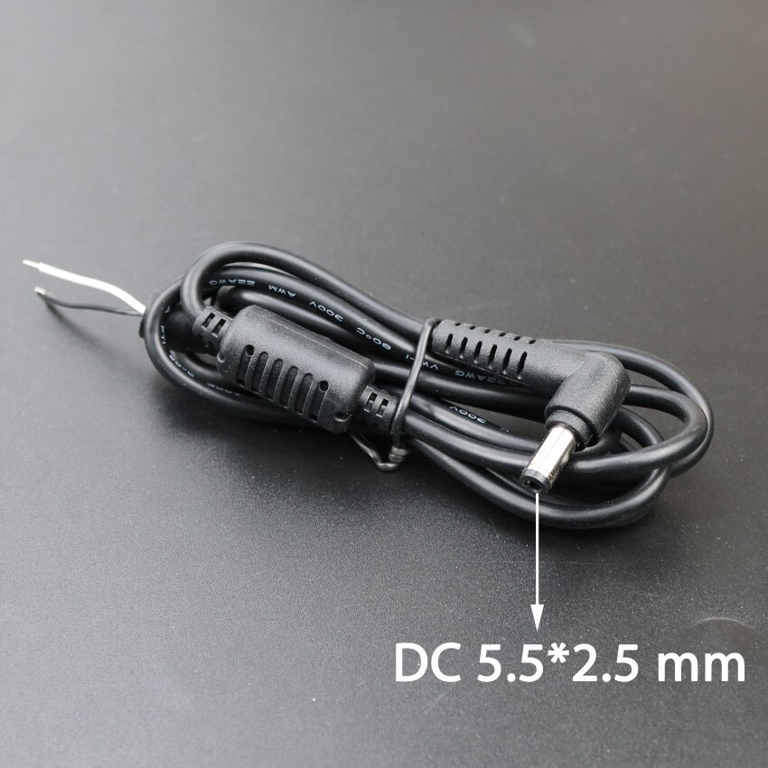 1.2M 5.5X2.5 Mm Laptop Power Connector Jack Port 5525 Dc Plug Adapter Charger Cable Koord Voor Asus lenovo Notebook Lader