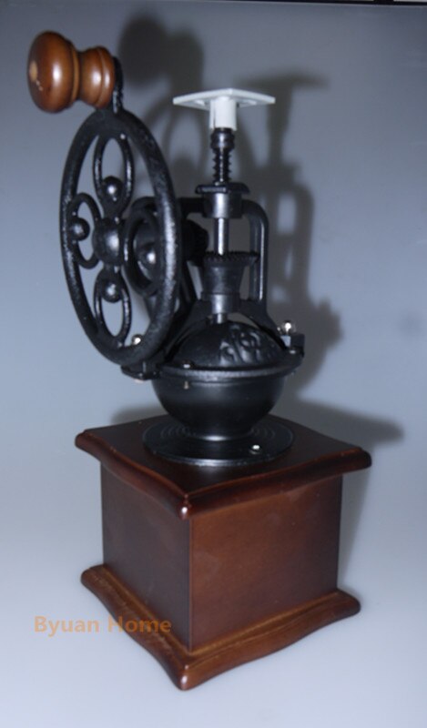 MYM40 vintage windmolen Staal slijpen core handkoffiemolen hout handvat handleiding koffie gereedschap