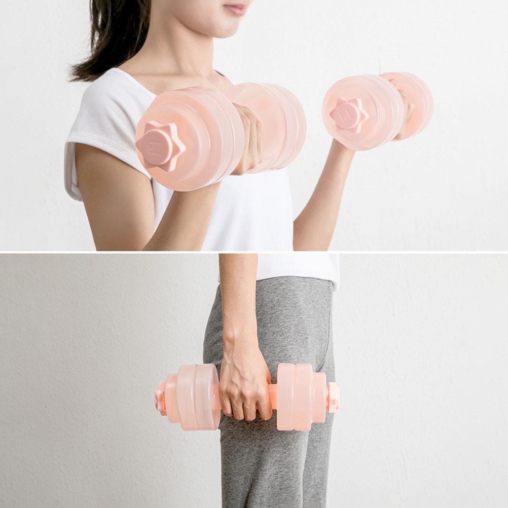 2PCS Portable Weight-Adjustable Water Dumbbells Home Gym Water Dumbbells Water-Filled Dumbbell Adjustable Water Filled Dumbbell