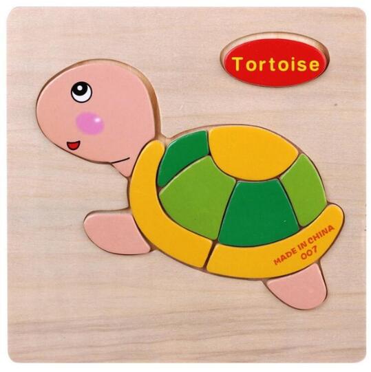 Baby Spielzeug Holz Puzzle Nette Cartoon Tier Intelligenz Kinder Bildungs Gehirn Teaser Kinder Tangram Formen Jigsaw: Model 7