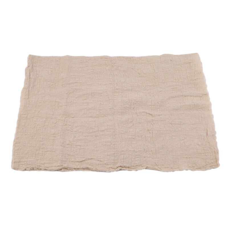 Vintage Cotton Linen napkin Dessert Table napkins Table Decorative Solid Color Simple Japanese Style serviette de table tissu: apricot S