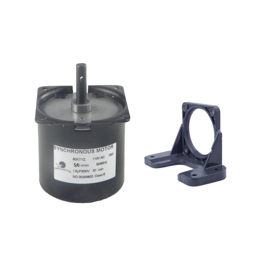 Product 60KTY with Bracket AC Synchronous Motor 110V Low Speed 5/6RPM 8/10RPM 20/24RPM 60RP AC Synchronous for Electric Fan