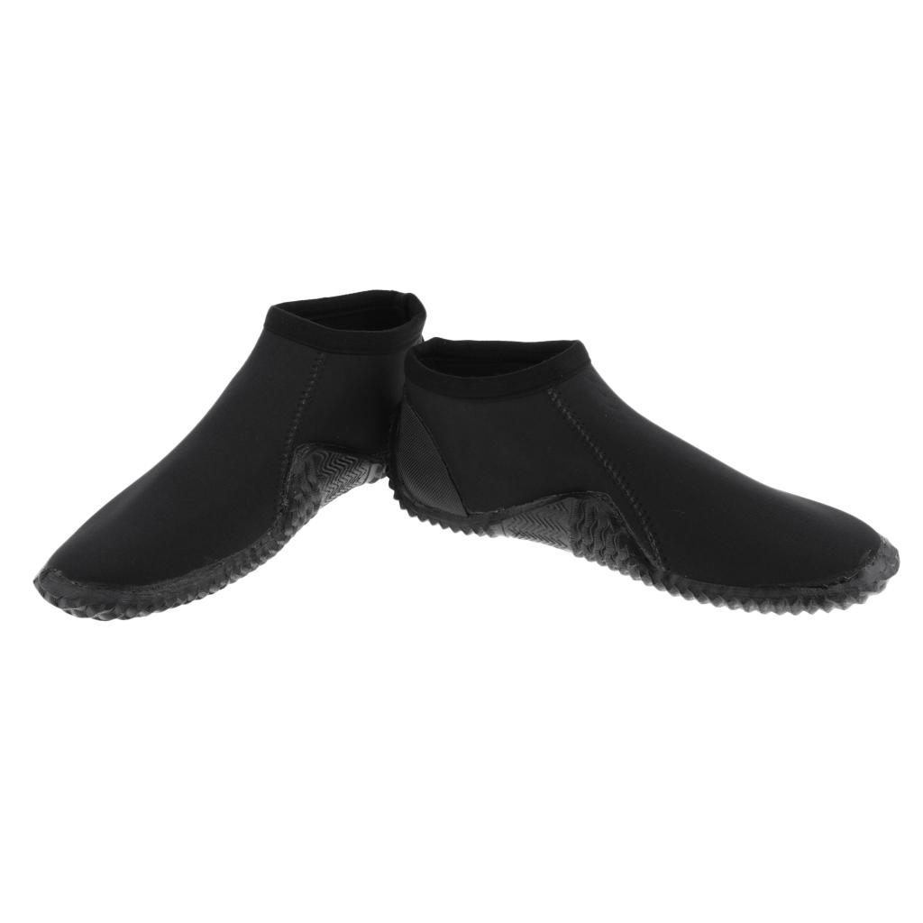 Bota de buceo clásica antideslizante para deportes acuáticos, suela de caucho de neopreno de 5mm, botines de buceo de corte bajo para hombre y mujer adulta