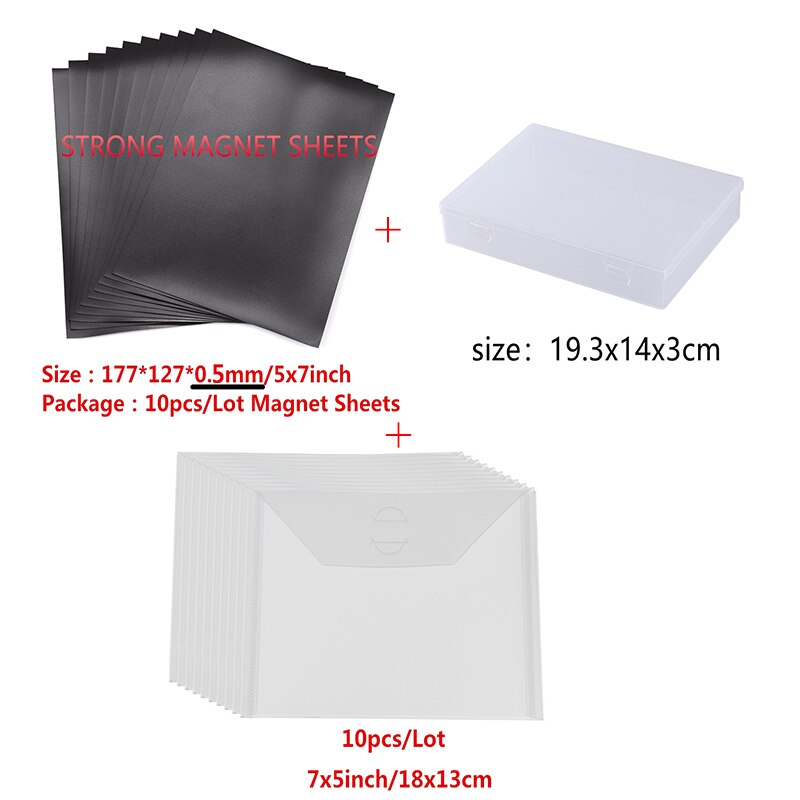 3 Storages Of Stamp Storage Bag, Magnetic Sheets Storage Box and Storage Case Die Used To Store Organize Cutting Dies stamps: 4