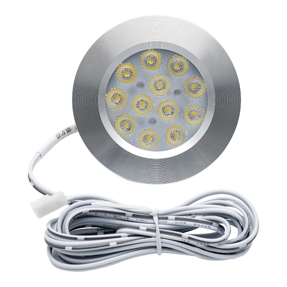 8PCS White Lights 12V 3W LED Ceiling Light RV Camper Cabin Under Cabinet Dome Lamp White Lights 3000K