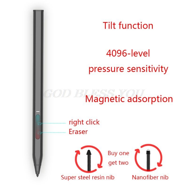 4096 caneta stylus para superfície pro, 3 4 5 6 7 superfície go book laptop para série superfície drop shipping