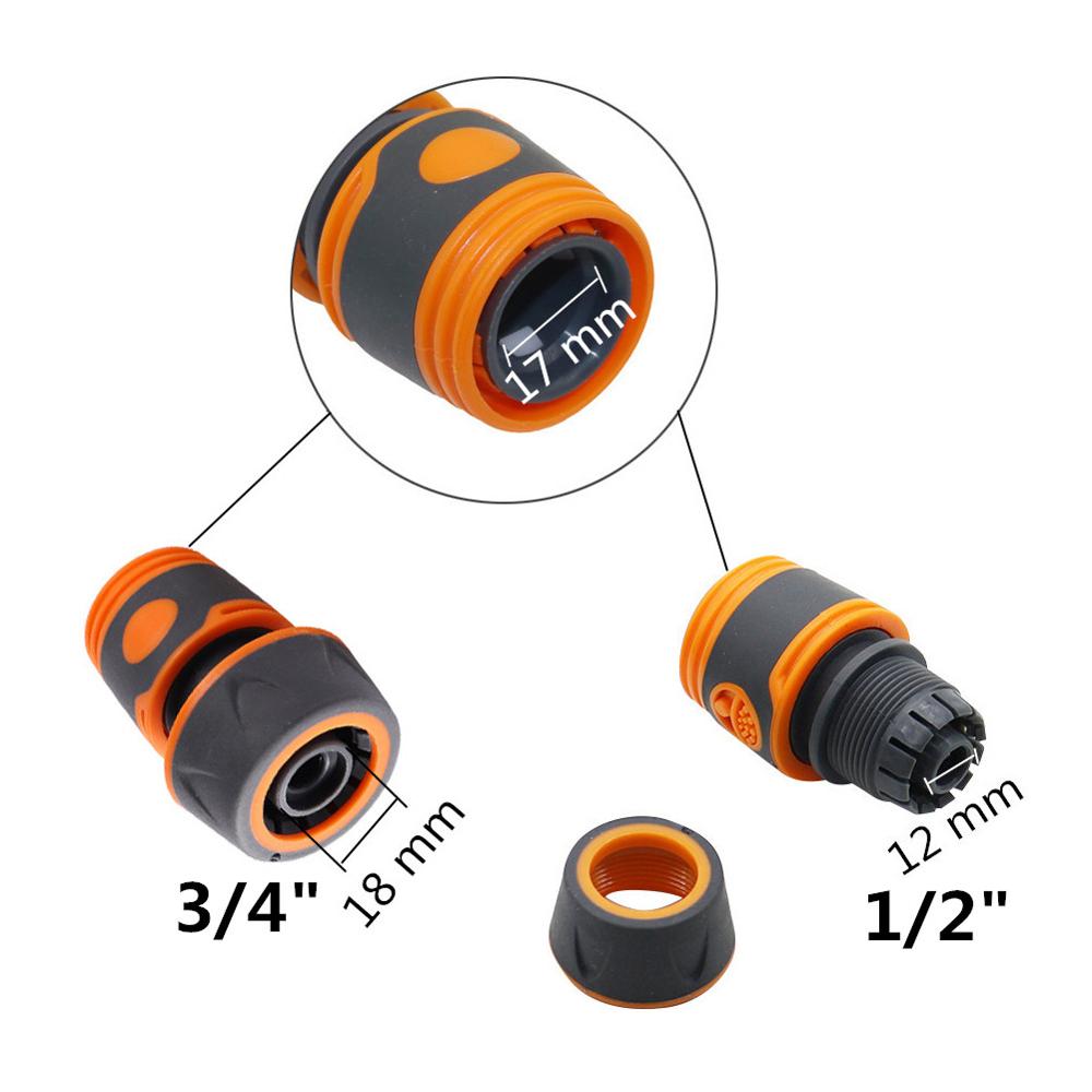 180° Rotatable Quick Connector 1/2" 3/4" Water Pipe Fast Access Coupling Joint Garden Agriculture Greenhouse Irrigation Fittings