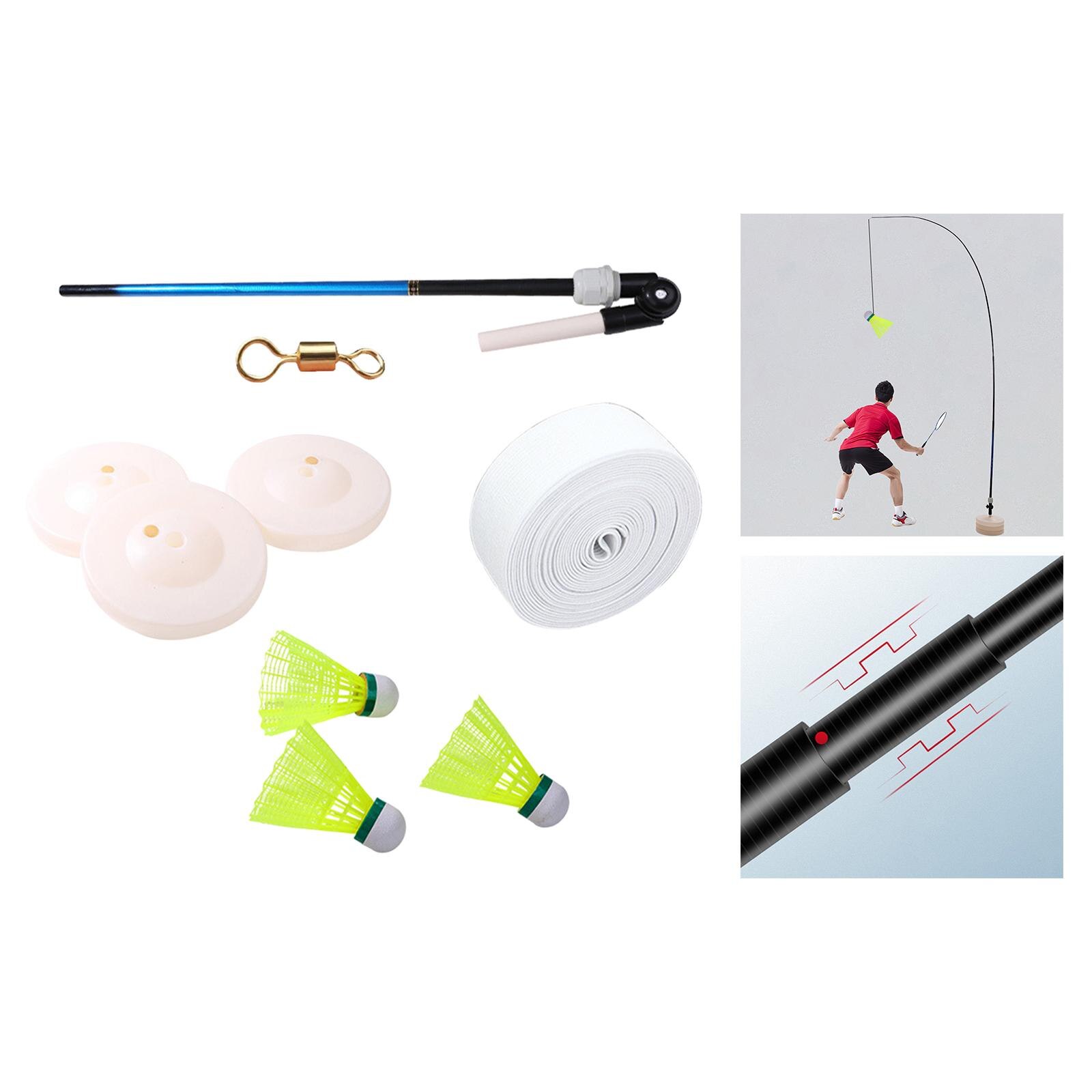 Badminton Self Training Device Single Practice Badminton Trainer Outdoor: With Balls