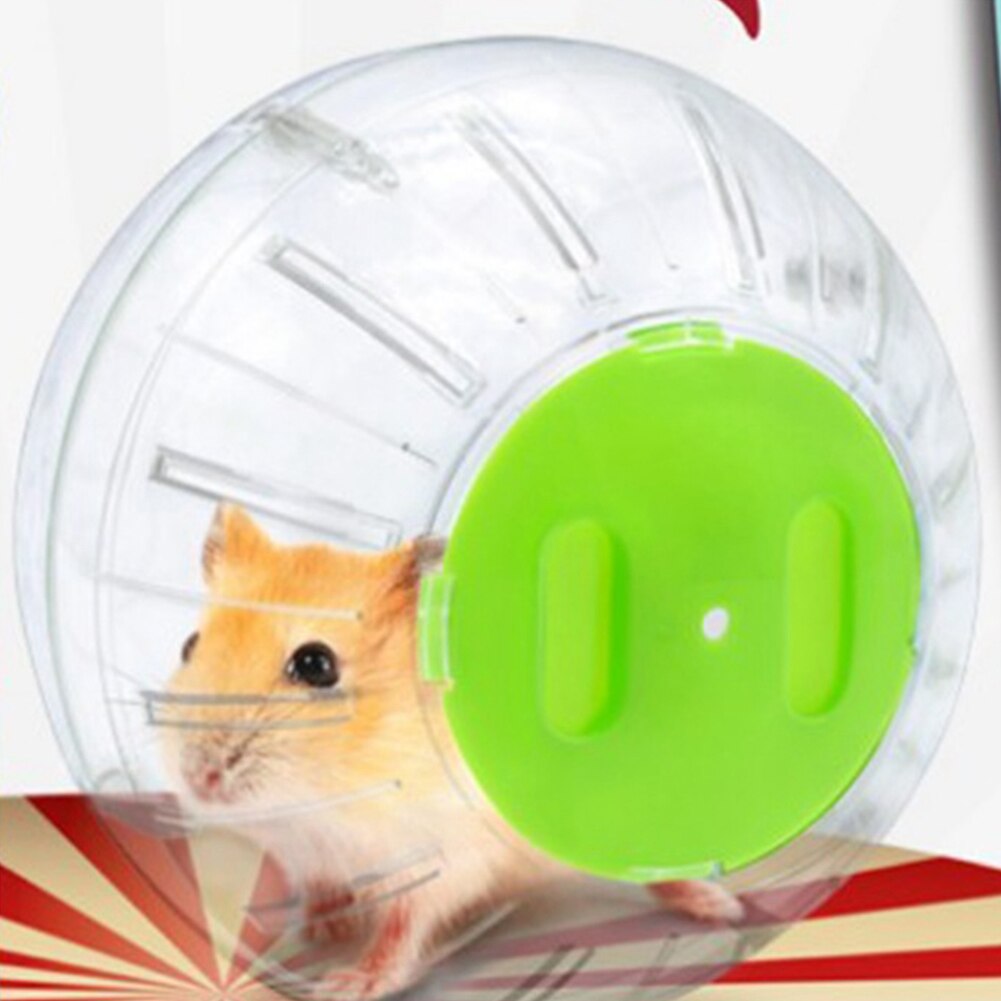 Gennemsigtig hamster kører jogging bold rack kæledyr træning hjul øvelse levering