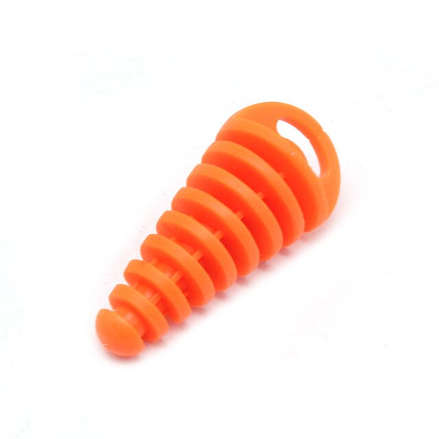 Moottoripyörän pakoputki motocross pvc 15-38mm pakoputken ilmanpoistotulppa pakoputken äänenvaimennin äänenvaimentimen pesutulpan putken suoja: Oranssi
