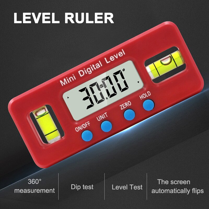 Mini Digital Level Electronic Angle Gauges Protractor Magnetic Base Automobile Test Tool SDF-SHIP