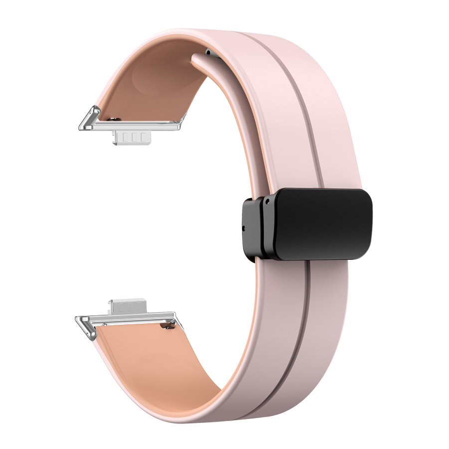 Magnetic Buckle Silicone Watch Band For Huawei Watch Fit 4 Pro Strap Replacement Correa Bracelet For Huawei Fit 3 Accessories