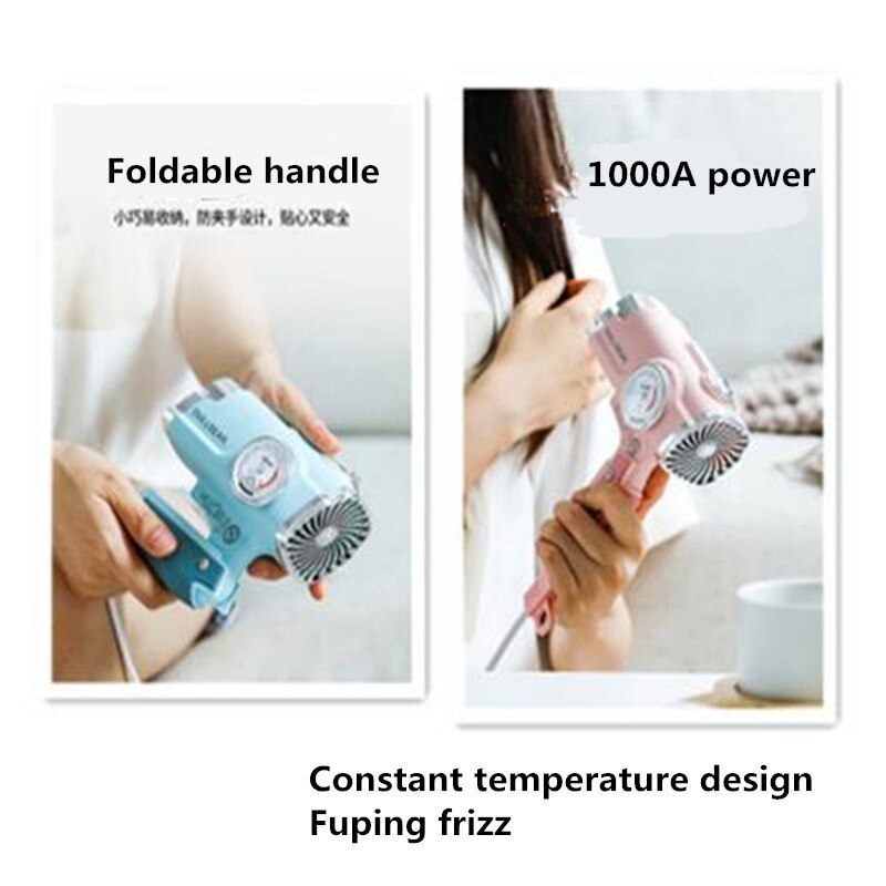 Netto czerwony DULLBEAR elektryczny zaszokować Niedźwiedź suszarka robić włosów ładna dziewczyna mała składana suszarka robić włosów o stałej temperaturze jonów ujemnych