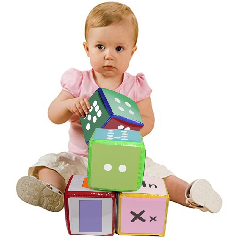 Baby Word Letter Color Number Early Childhood Education Cognitive Learning Card Kids Dice Game Card