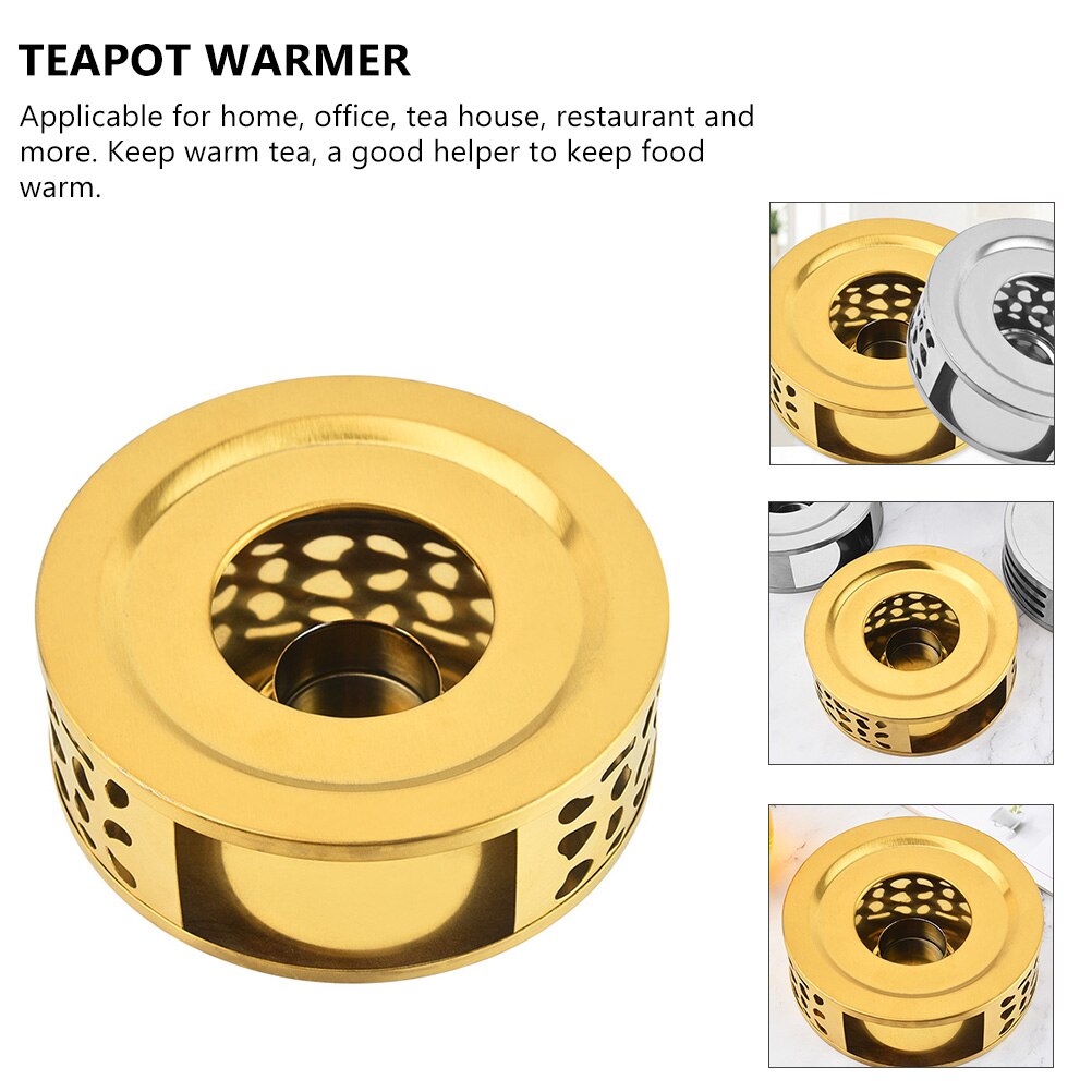 Hollow Out Teapot Warmer Teapot Heater Base Tea Stove Candle Holder for