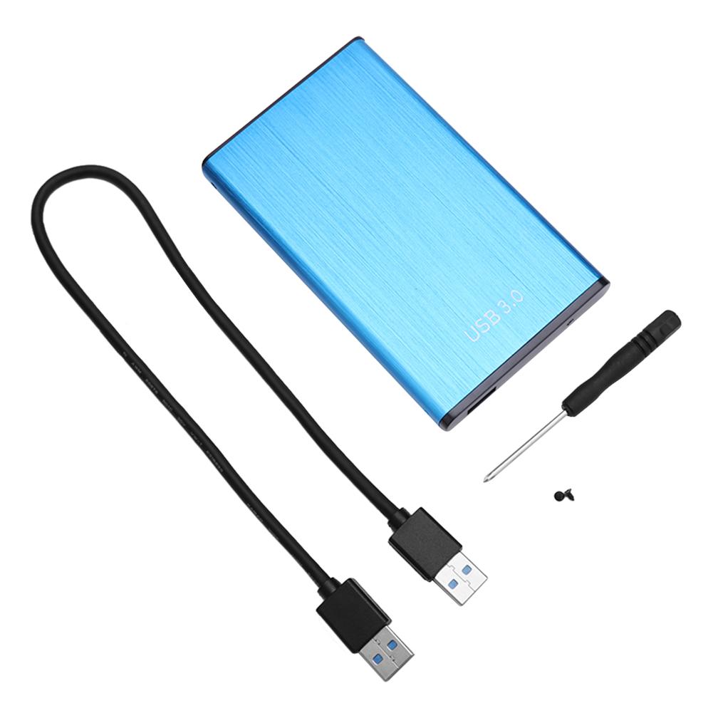 Vktech 2.5 Inch Hdd Case Usb 3.0 Naar Sata Adapter 6Gpbs Externe Harde Schijf Disk Hdd Behuizing Ondersteuning 8tb 2.5 "Hdd Ssd Disk Box: Blue