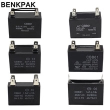 1uF 1.5uF 2uF 3uF 3.5uF 4uF 5uF 6uF 8uF 10uF 12uF Motor Run Condensator Motor Fan Start uitlaat ventilatie 450VAC CBB61