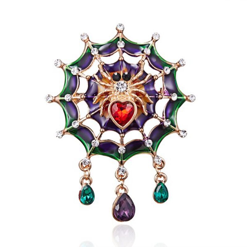 Leuke Insect Hagedis Lieveheersbeestje Spider Gecko Broches Rhinestone Animal Emaille Broche Pins Vrouwen Meisjes Verjaardag Festival Sieraden: 8