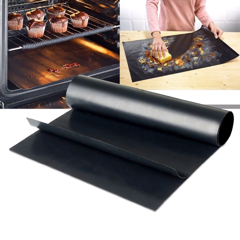 Återanvändbar non-stick bbq grillmatta pad bakplåt bärbar utomhus picknick värmebeständig matlagning grillugn verktyg 0.08mm tjock