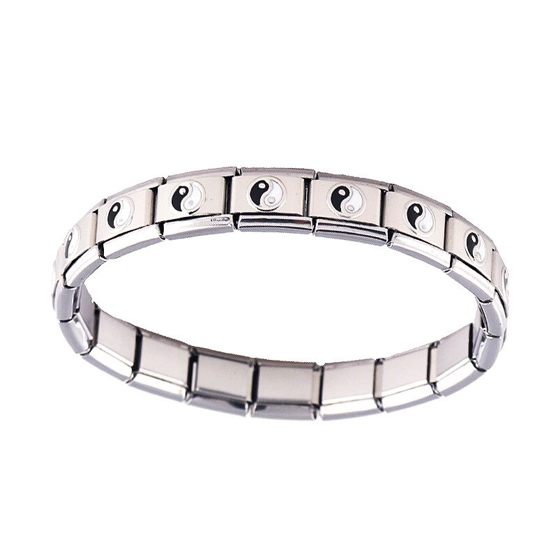 Bracelet en acier inoxydable pour femmes, bijoux Gossip Tai Chi élastique extensible, énergie Sport magnétique Germanium, ST21