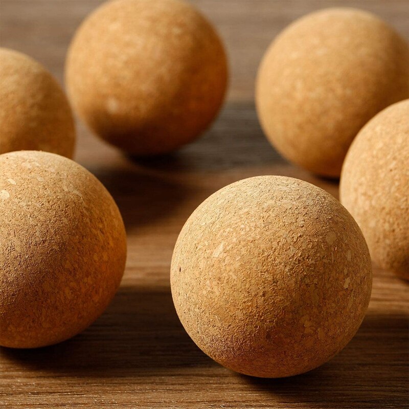 5 Pieces Wine Cork Ball Wooden Cork Ball Stopper for Wine Decanter Carafe Bottle Replacement (2.36 Inch/ 6 cm)