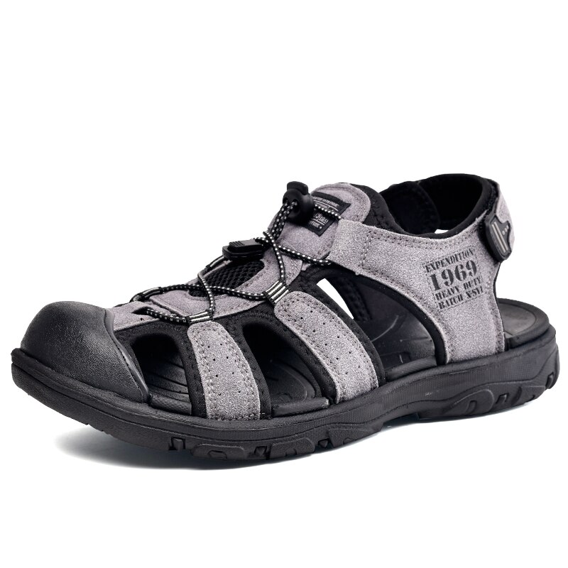 Sandalia de cuero sandalias hombre rasteira ete erkek sandalia hombre uomo para verano playa zandalias sandalias da hombres cuero plano