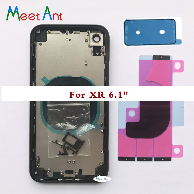 Carcasa de para iphone X XR, Marco medio y parte trasera de cristal con CE, versión europea o No CE