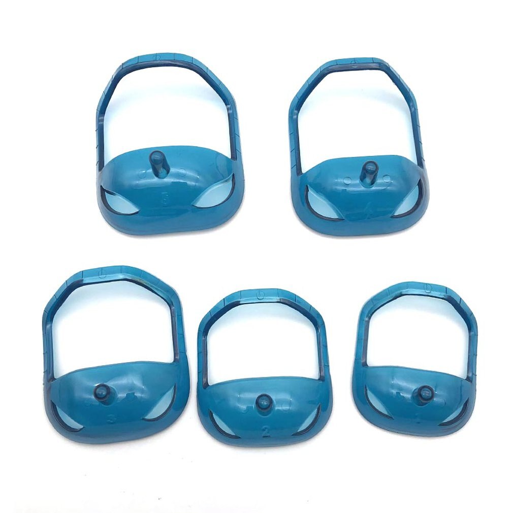 Transparent Beard Styler Beard Shape Ruler Goatee Beard Shaper Outline 5Pcs/Set: blue